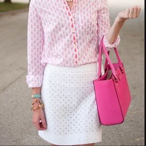 Vineyard Vines White Eyelet Skirt - Size 12