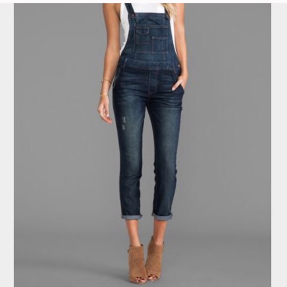 Free People Overall - Dark Denim Wash