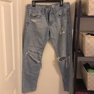 AG Distressed Boyfriend Jean