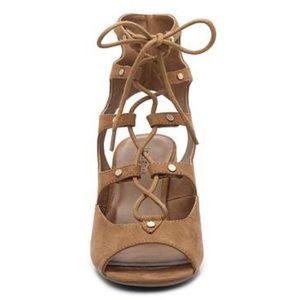 Indigo Rd. Tan Suede Wedges