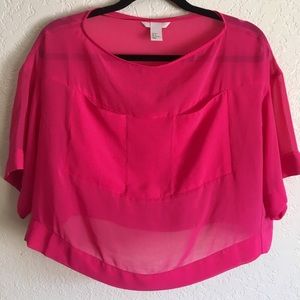 Pink Crop Top
