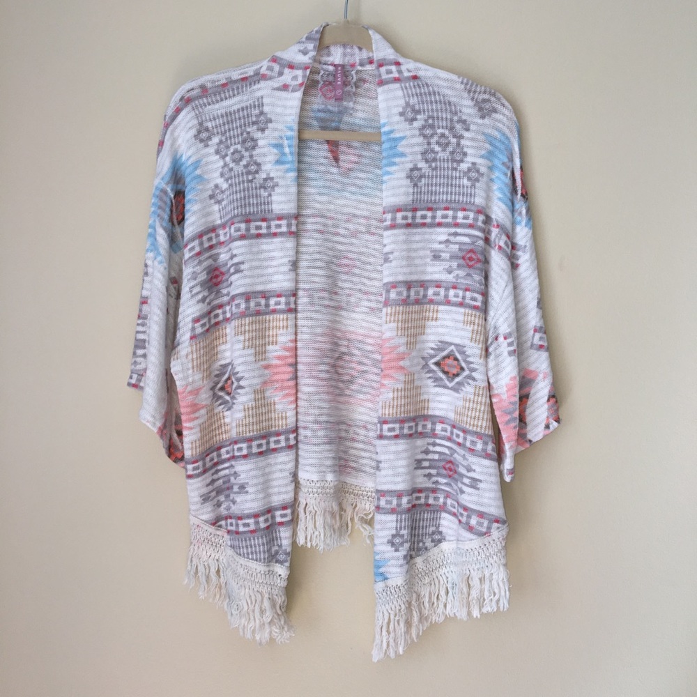 Mauve Sweater Shaw Wrap Medium