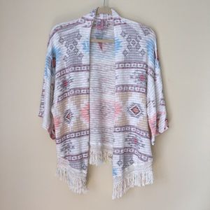 Mauve Sweater Shaw Wrap Medium