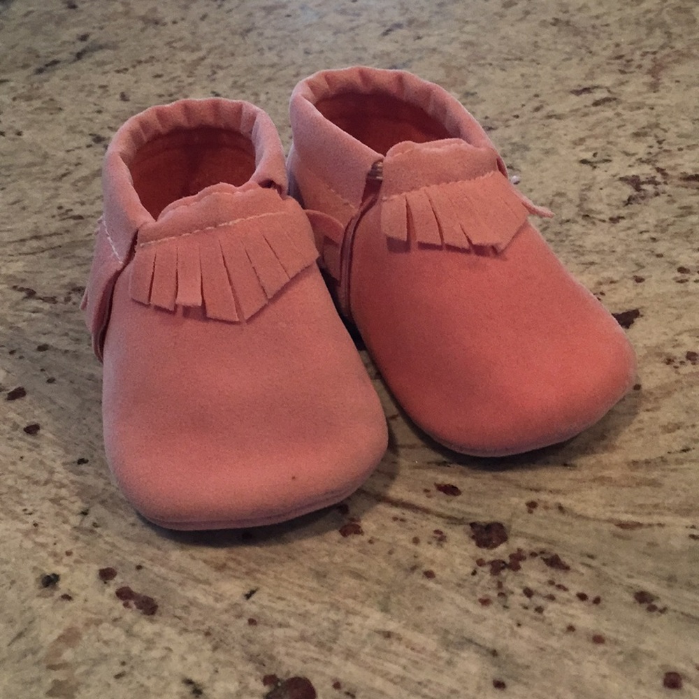 Pink moccasins