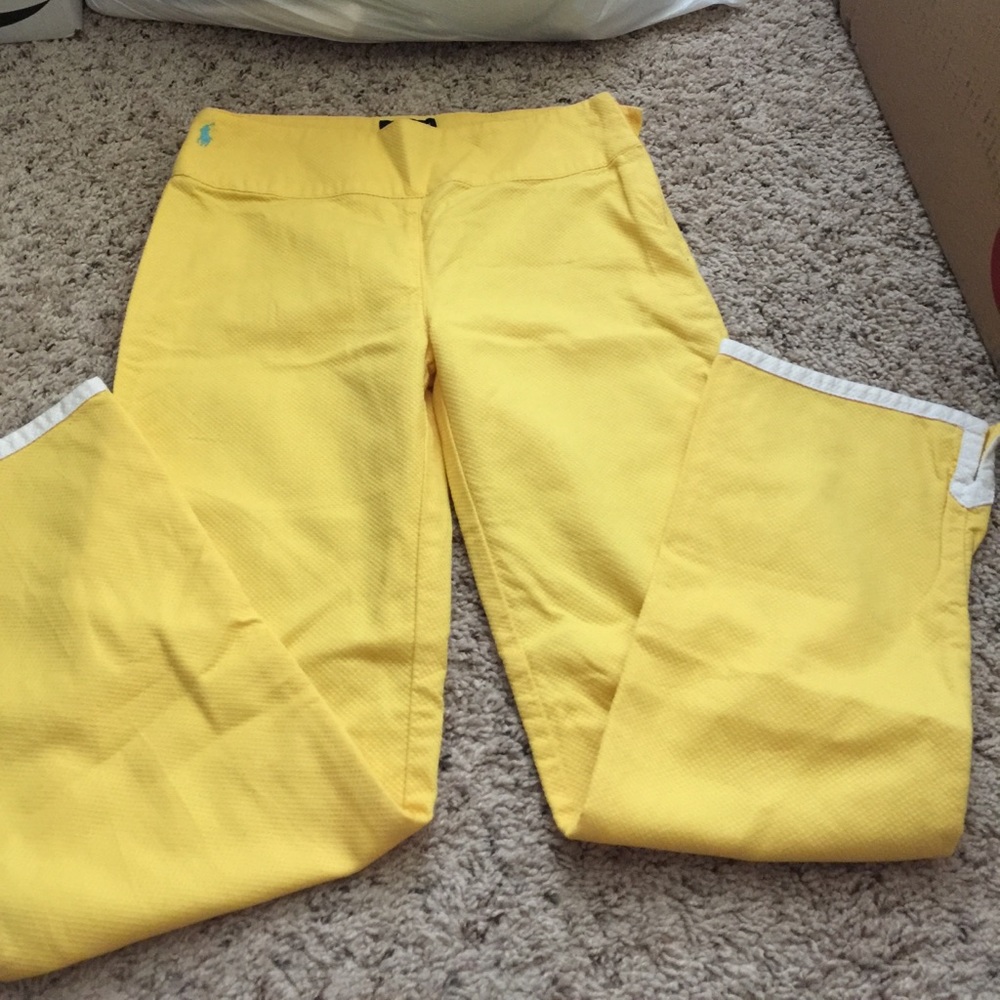Ralph Lauren yellow crop pant size 16 girls