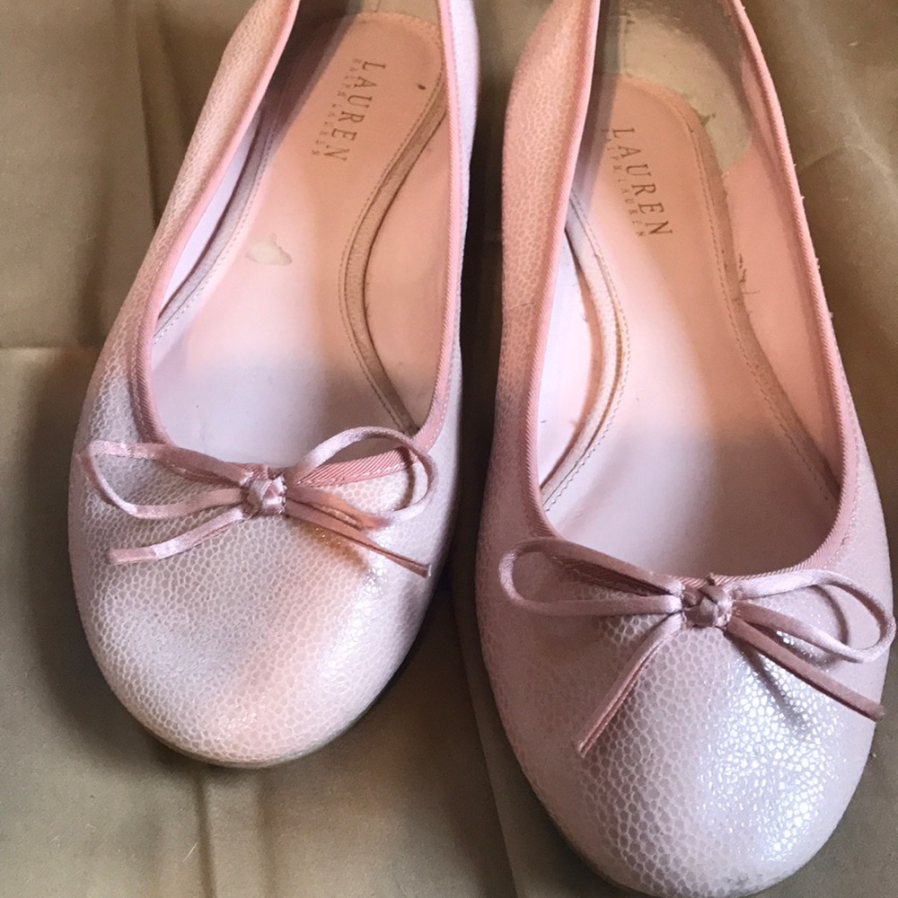 Ralph Lauren - Pink Ballerina Flats - Size 10 used