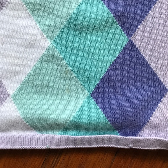 Gap Factory Store Cotton Sleeveless Argyle Sweater - Picture 3 of 4