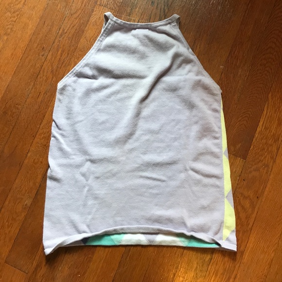 Gap Factory Store Cotton Sleeveless Argyle Sweater - Picture 4 of 4