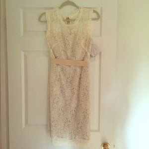Watters White Lace Dress