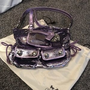 Coach sequin purse