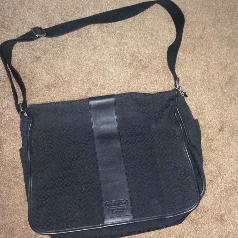 Black Coach Laptop Bag
