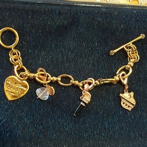 Gold Juicy Couture charm bracelet