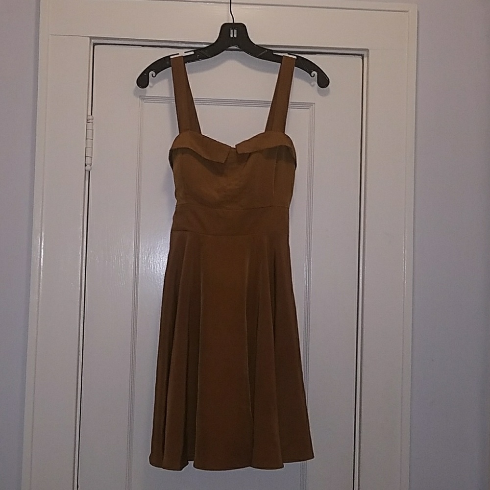 Tan/Gold Party Dress