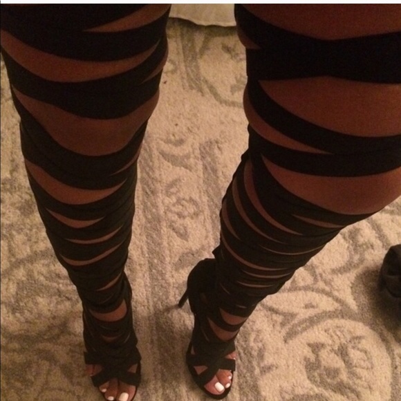 So Me Shoes - New strappy thigh highs