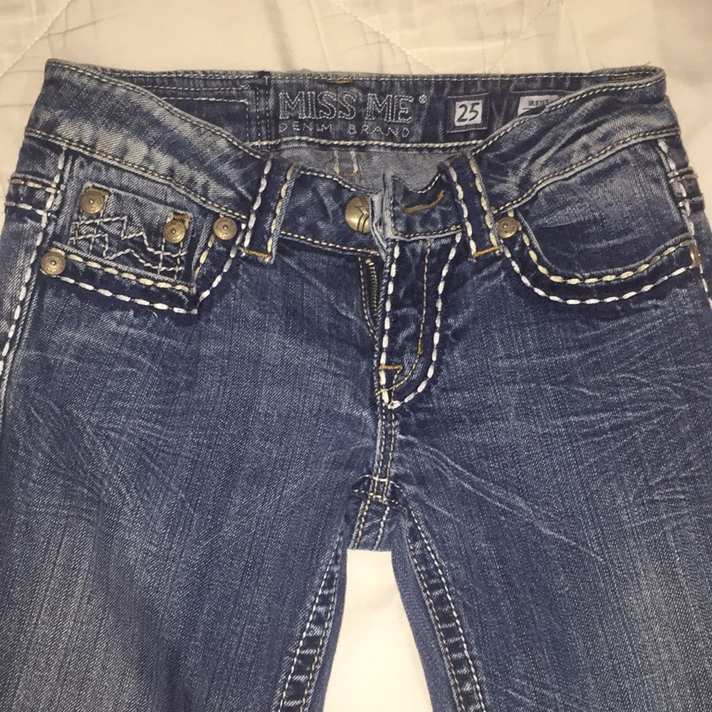 Miss Me Bootcut Thick Stitch Jeans