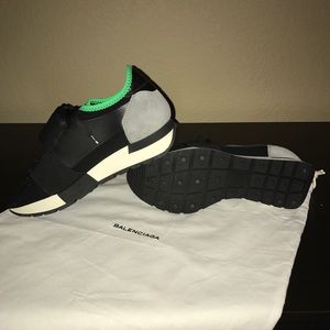 Balenciaga Mesh & Leather Runner Sneaker