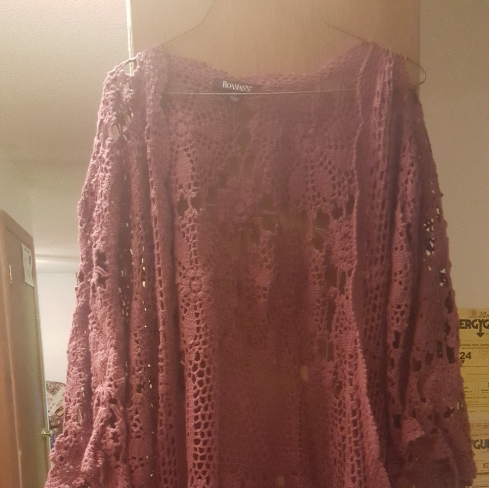 Denim 24/7 Crocheted Sweater