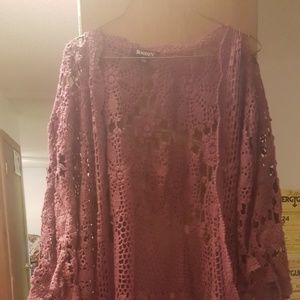 Denim 24/7 Crocheted Sweater