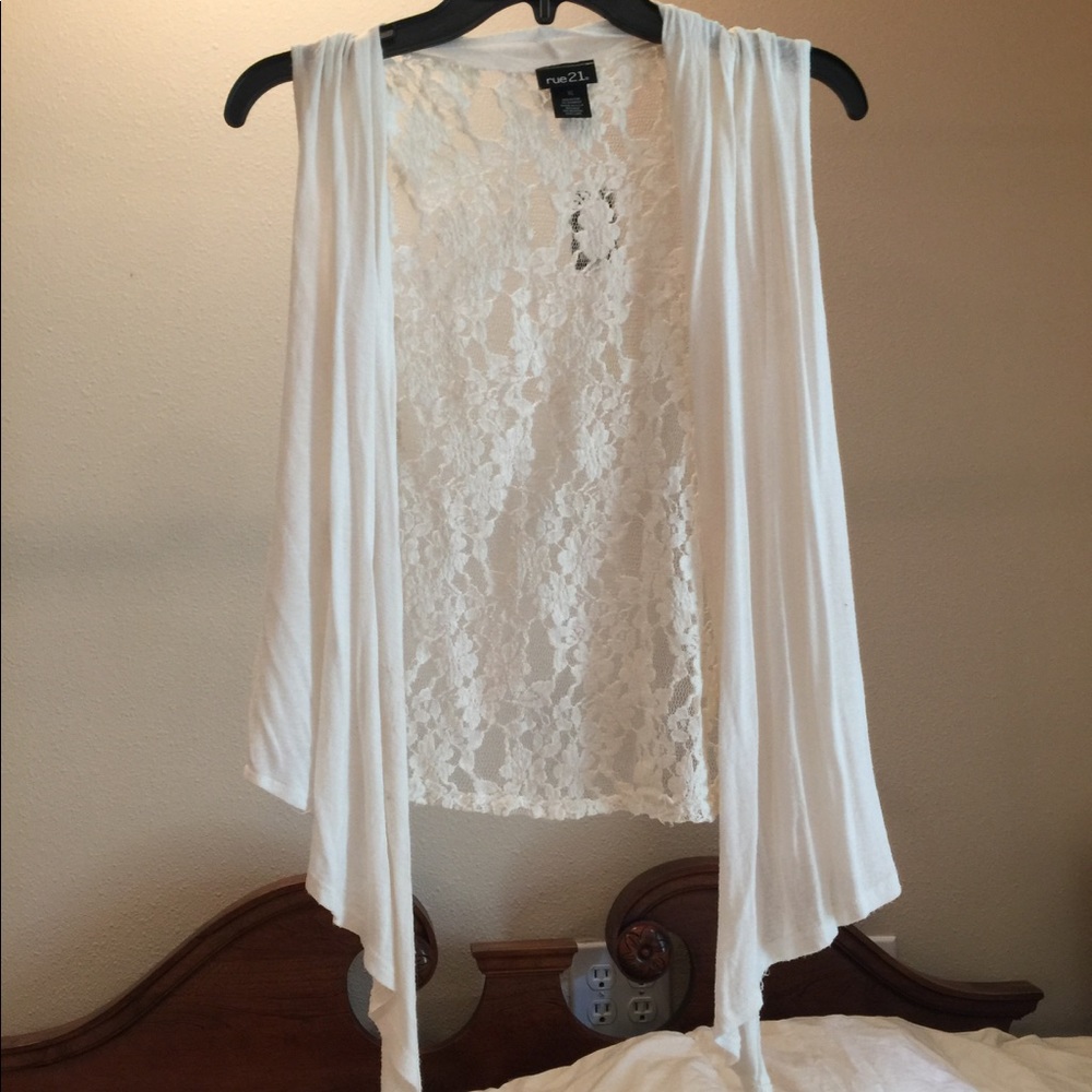 White Lace Summer Cardigan