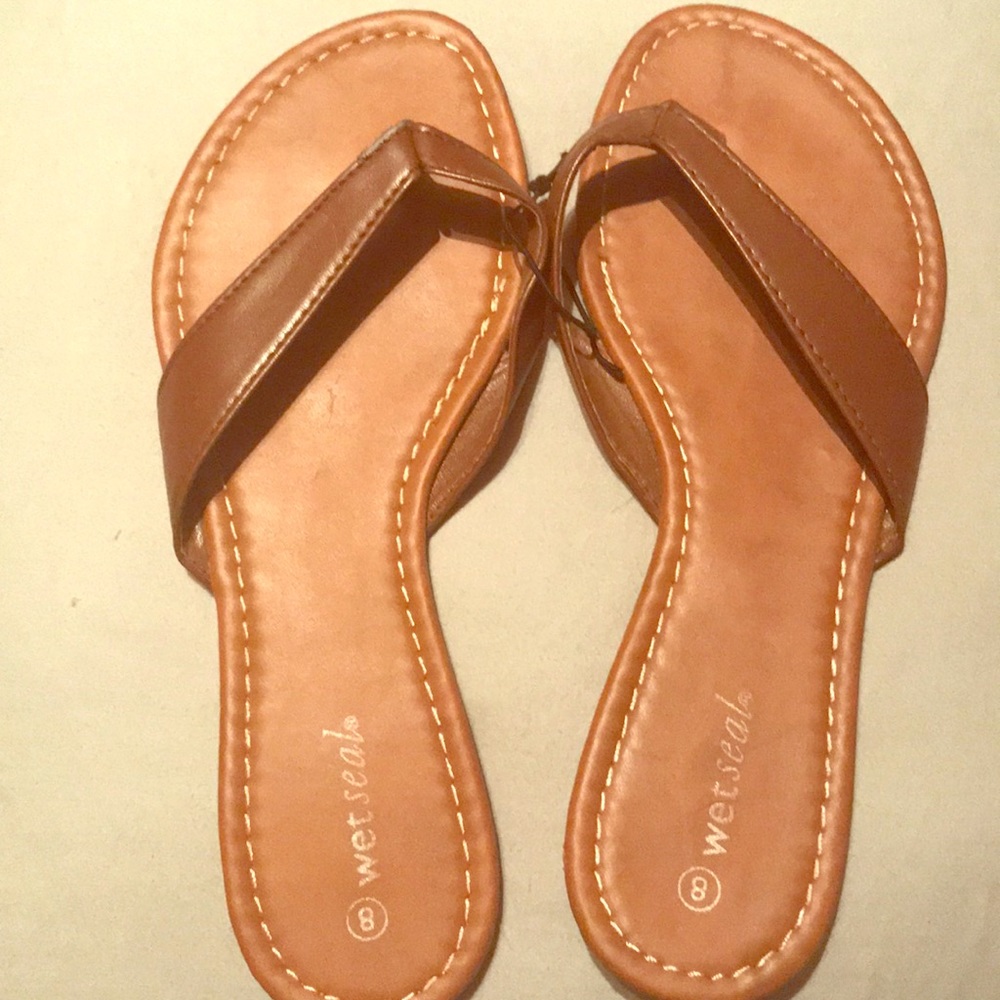 Cute light brown sandals from Wet Seal!!Brand New.