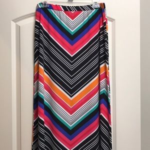 Cha cha vente colorful chevron skirt