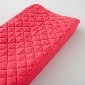 Land of Nod Changing Pad Cover - pink rainforest