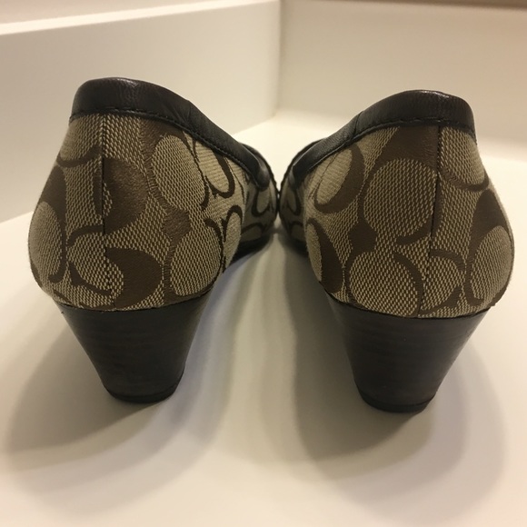 Brown Coach Wedges - Picture 2 of 4