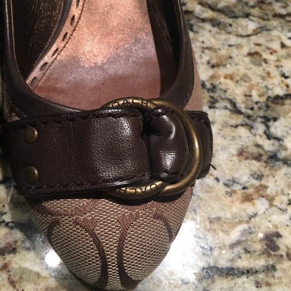 Brown Coach Wedges - Picture 4 of 4