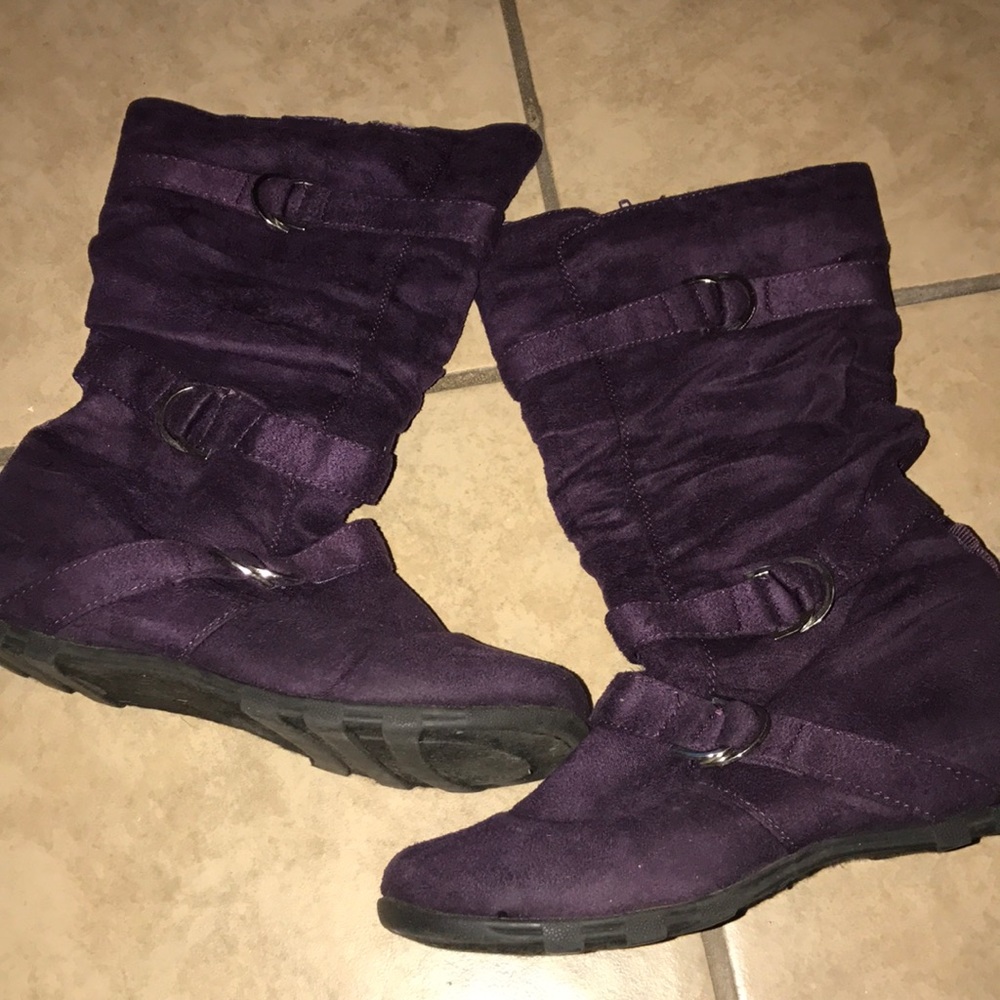 Purple boots