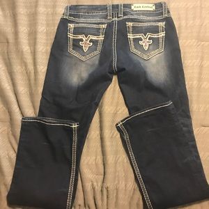Rock revival size 33 waist and 34/35 inseam.