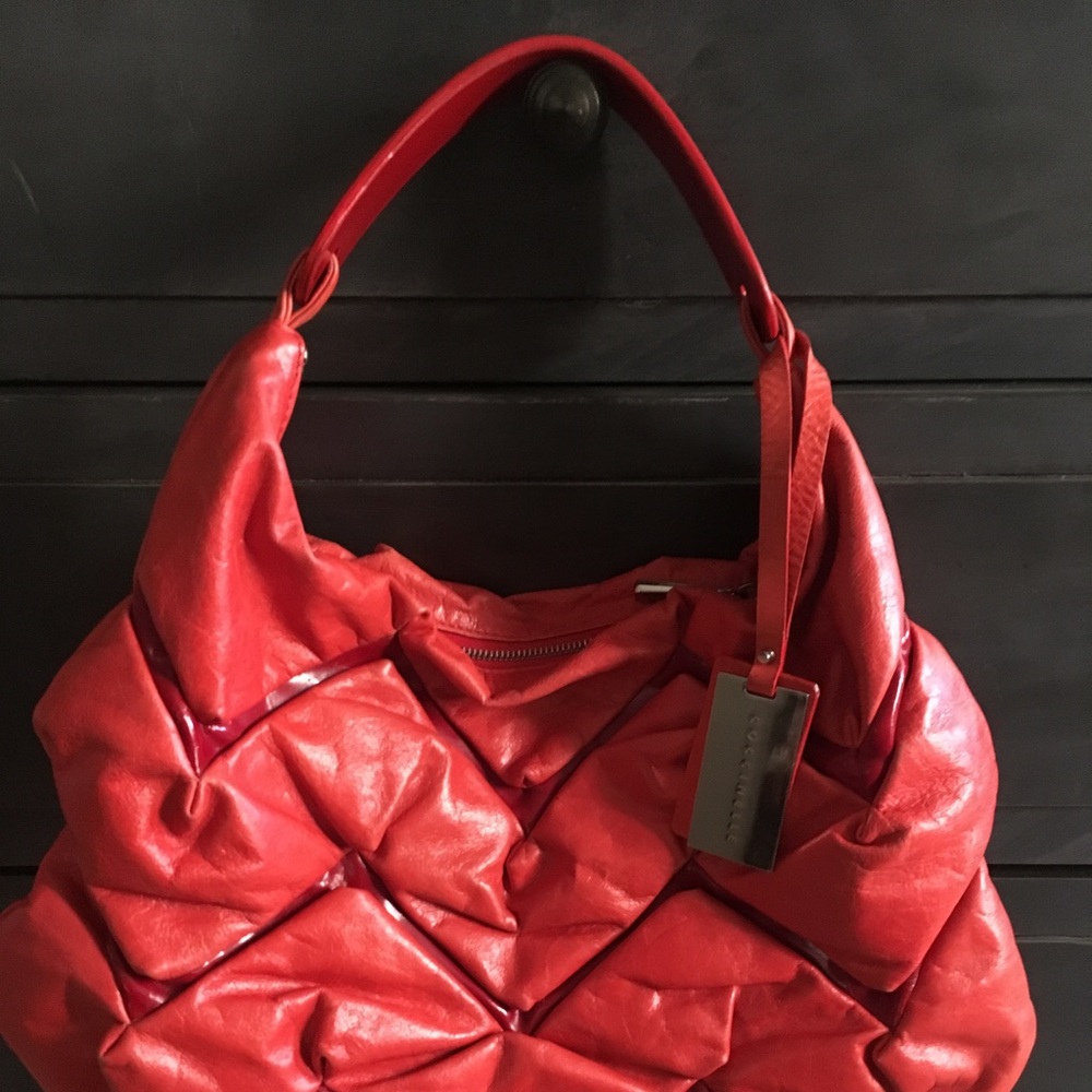 Coccinelle red hobo bag