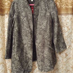 Auenue - Black and Gray Mandarin Jacket Size 18