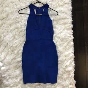 Royal Blue BCBG MaxAZRIA Bandage Gemma dress