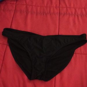 Black XL scrunchy bikini bottoms