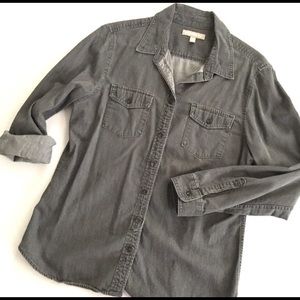 Banana republic gray button down