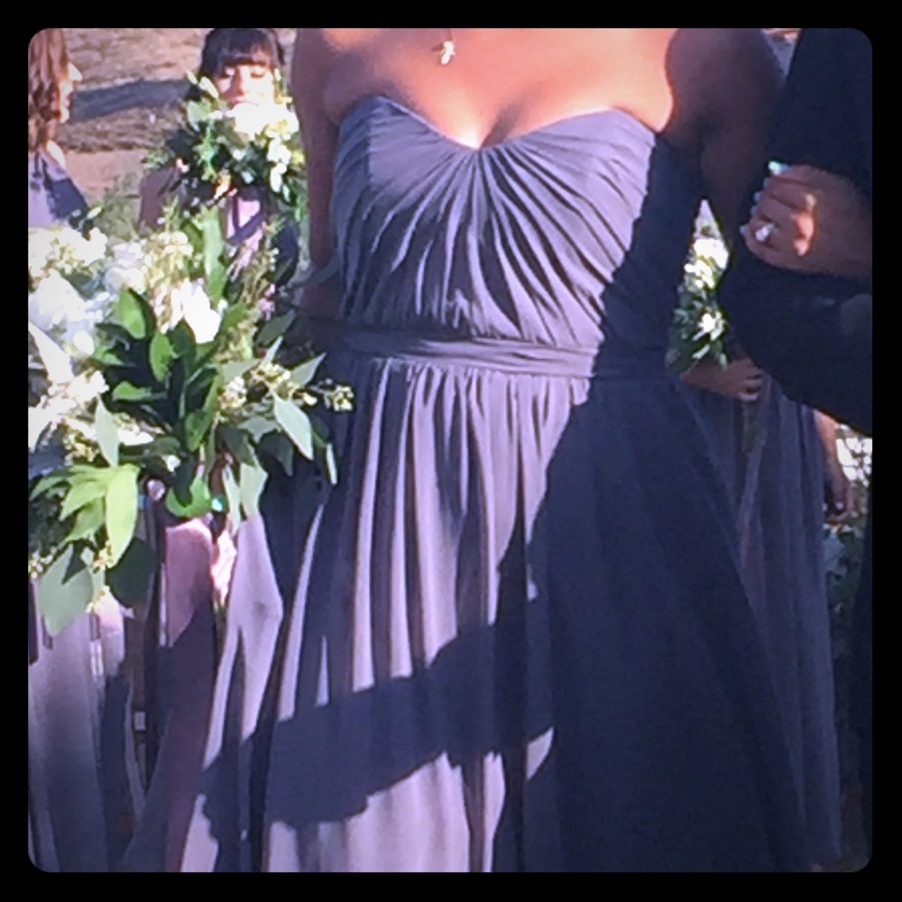 Charcoal Grey Alfredo Angelo signature dress.