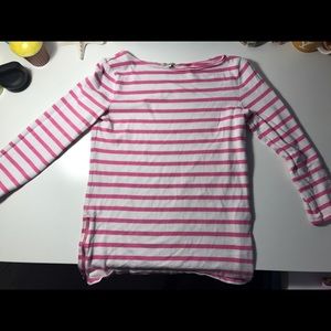 GAP Stripped Mid-Arm Zipper Shirt!