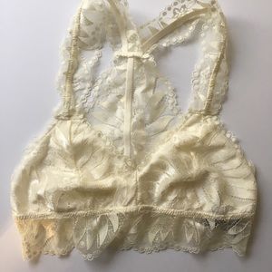 Aerie cream colored bralette size S NWT