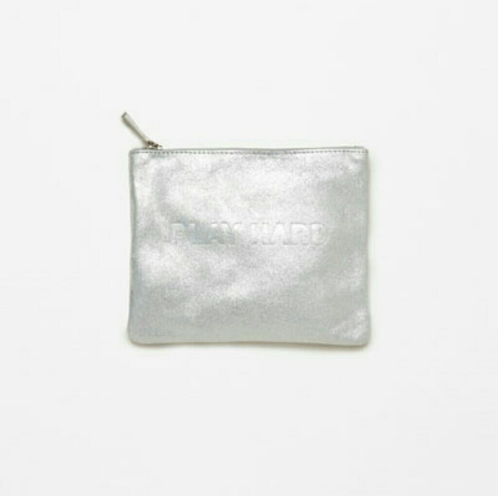 Zara Leather Pouch Zip Clutch 9736 PLAY HARD