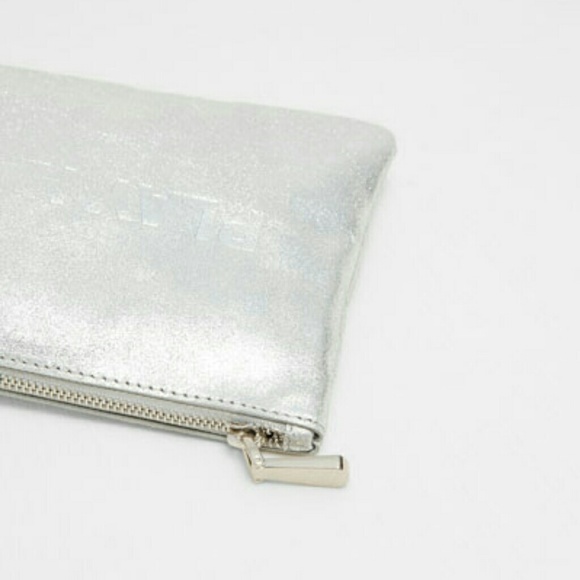 Zara Leather Pouch Zip Clutch 9736 PLAY HARD - Picture 4 of 4