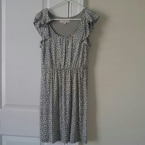 LOFT Petite Flutter Sleeve Dress