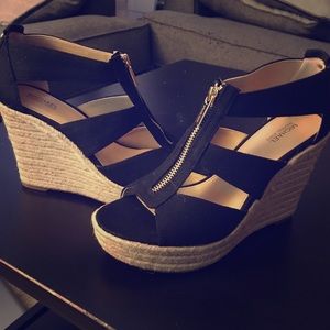 Michael Kors Damita Canvas Wedge