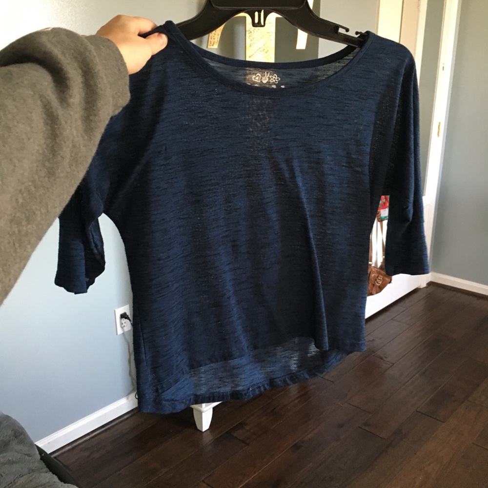 blue shirt