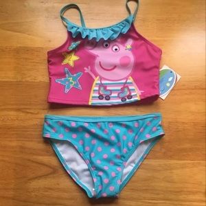 NWT 6 Peppa Pig Bathing Suit