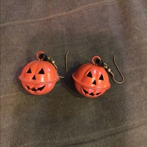 Dangle Pumpkin Earrings