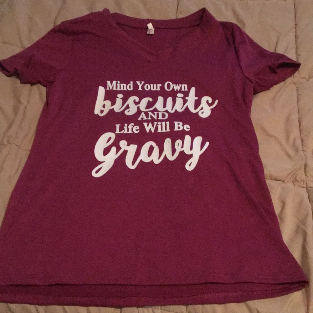 Plum Mind your on Biscuits Tshirt