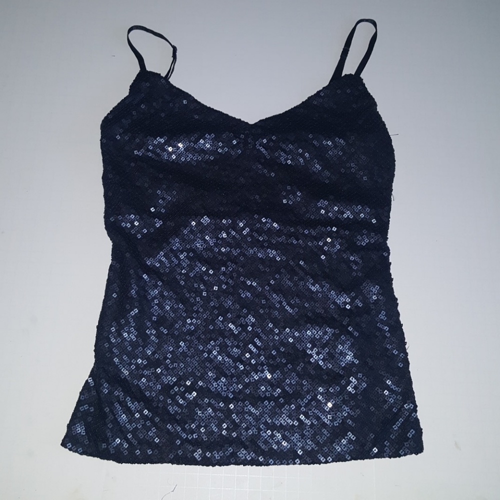 Limited sequin front tank top