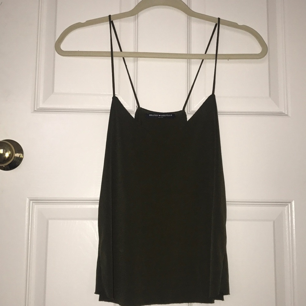 Army Green Tank Top from Brandy Melville