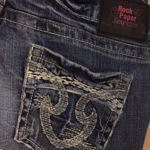 4/$50 RockPaperSexy distressed jeans *pics