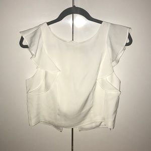 White crop top